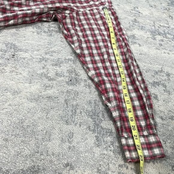 Ralph Lauren Blake Button Down Plaid Shirt Long Sleeve Red White Sz L - Picture 7 of 9